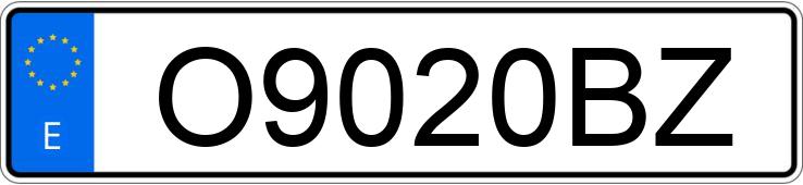Numer rejestracyjny O9020BZ posiada NISSAN ALMERA Numer rejestracyjny O9020BZ posiada NISSAN ALMERA