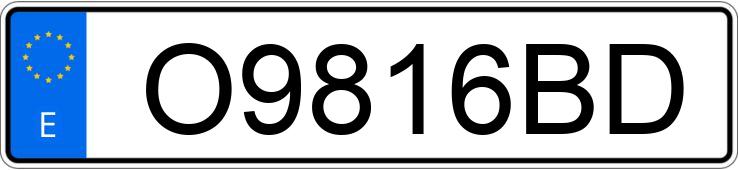 Numer rejestracyjny O9816BD posiada NISSAN PATROL