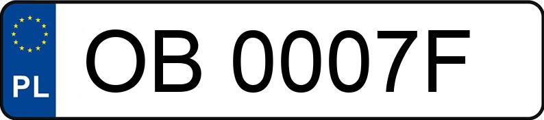 Numer rejestracyjny OB 0007F posiada BMW 330D - OB0007F