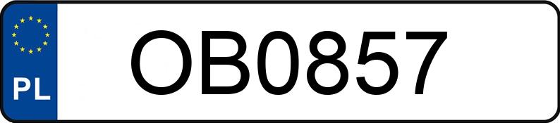 Numer rejestracyjny OB 0857 posiada URSUS 3512 3.3t 3512/I - OB0857