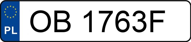 Numer rejestracyjny OB 1763F posiada AUTOSAN D-47B - OB1763F