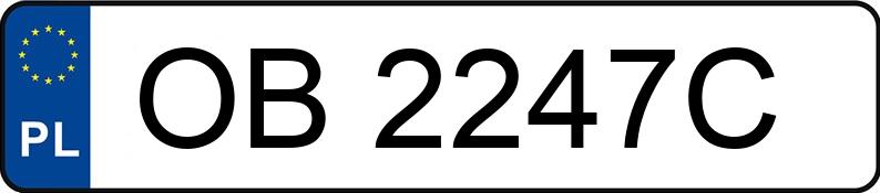Numer rejestracyjny OB 2247C posiada AUDI A3 - OB2247C