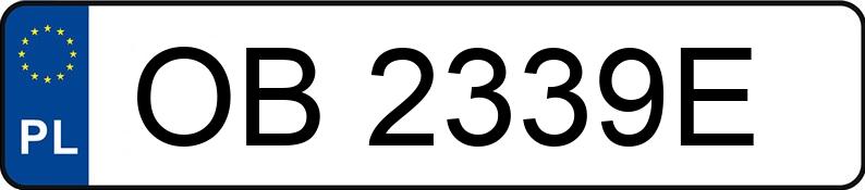 Numer rejestracyjny OB 2339E posiada AUDI A4 - OB2339E