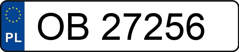 Numer rejestracyjny OB 27256 posiada MERCEDES-BENZ 190 E 2.0 Kat. 201 190 E 2.0 Kat. 201 - OB27256