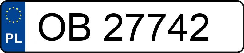 Numer rejestracyjny OB 27742 posiada FORD Focus 1.8 TDCi MR`02 E3 FX - OB27742