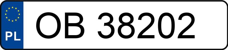 Numer rejestracyjny OB 38202 posiada VOLKSWAGEN GOLF - OB38202