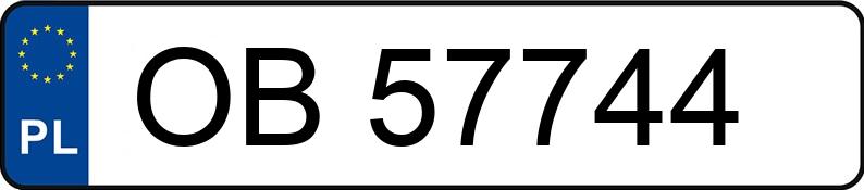 Numer rejestracyjny OB 57744 posiada BMW 740 - OB57744