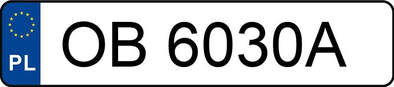 Numer rejestracyjny OB 6030A posiada BMW 320I - OB6030A