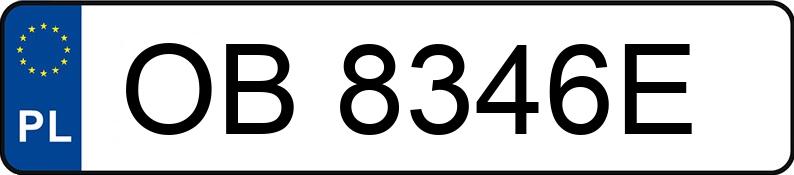 Numer rejestracyjny OB 8346E posiada AUDI A4 AVANT - OB8346E