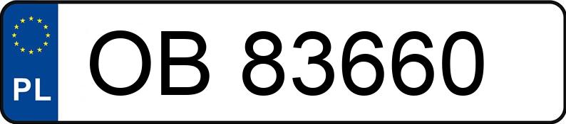 Numer rejestracyjny OB 83660 posiada VOLKSWAGEN PASSAT - OB83660