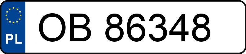 Numer rejestracyjny OB 86348 posiada BMW 530i MR`03 E3 E60 530i MR`03 E3 E60 - OB86348