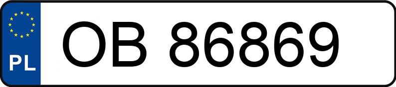 Numer rejestracyjny OB 86869 posiada AUDI A6 - OB86869 Numer rejestracyjny OB 86869 posiada AUDI A6 - OB86869