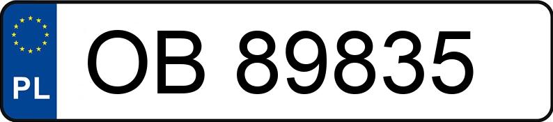 Numer rejestracyjny OB 89835 posiada SKODA Fabia 1.4 MR`05 E4 Mint - OB89835