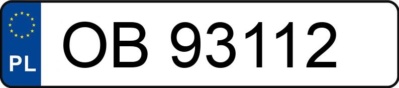 Numer rejestracyjny OB 93112 posiada SKODA FABIA - OB93112