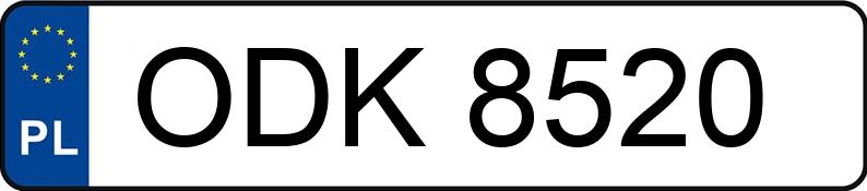 Numer rejestracyjny ODK 8520 posiada FIAT 126 EL KAT. - ODK8520