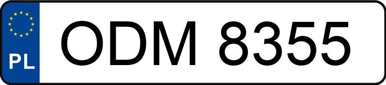 Numer rejestracyjny ODM 8355 posiada RENAULT CLIO 1.4 KAT - ODM8355