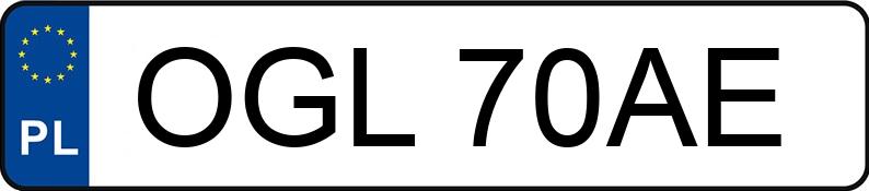 Numer rejestracyjny OGL 70AE posiada OPEL Vectra A 1.8i Kat. CD Diamant - OGL70AE