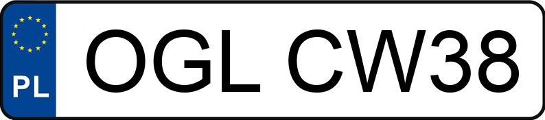 Numer rejestracyjny OGL CW38 posiada BMW 530XD - OGLCW38 Numer rejestracyjny OGL CW38 posiada BMW 530XD - OGLCW38