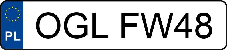 Numer rejestracyjny OGL FW48 posiada BMW 325i MR`04 E3 E90 325i MR`04 E3 E90 - OGLFW48