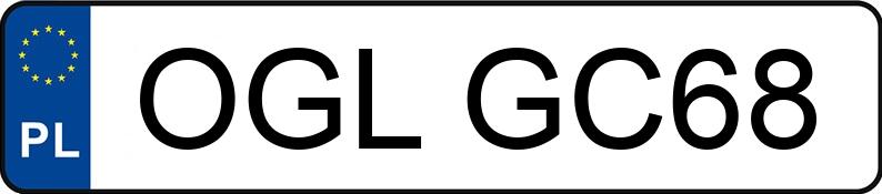 Numer rejestracyjny OGL GC68 posiada TOYOTA YARIS - OGLGC68