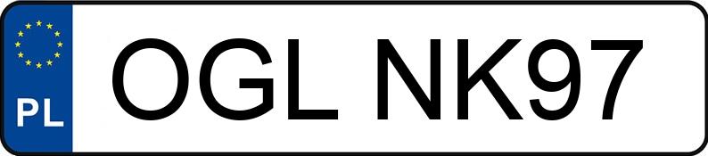 Numer rejestracyjny OGL NK97 posiada AUDI A3 - OGLNK97