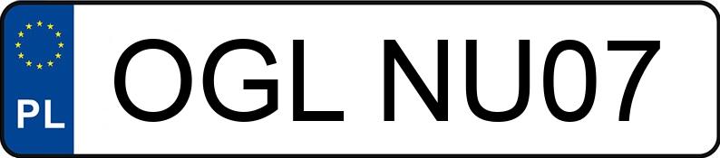 Numer rejestracyjny OGL NU07 posiada OPEL Astra IV 2.0 CDTI MR`10 E5 Cosmo Aut. - OGLNU07