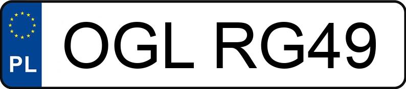 Numer rejestracyjny OGL RG49 posiada DODGE Grand Caravan 3.6 Kat. MR`11 GT Aut. - OGLRG49 Numer rejestracyjny OGL RG49 posiada DODGE Grand Caravan 3.6 Kat. MR`11 GT Aut. - OGLRG49