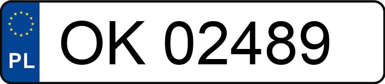 Numer rejestracyjny OK 02489 posiada TRABANT S 1.1 MR`90 S 1.1 MR`90 - OK02489