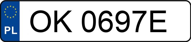 Numer rejestracyjny OK 0697E posiada AUDI S3 - OK0697E