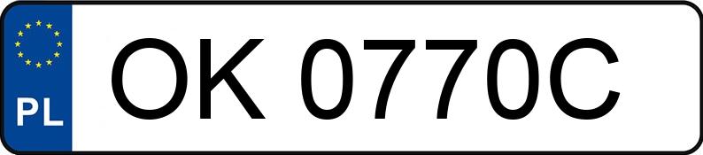 Numer rejestracyjny OK 0770C posiada VOLKSWAGEN PASSAT - OK0770C