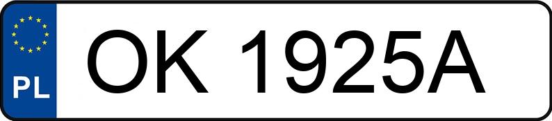 Die Registrierungsnummer OK 1925A hat VOLKSWAGEN Passat B8 1.6 TDI-CR MR`15 E6 Trendline - OK1925A