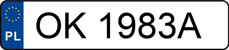 Numer rejestracyjny OK 1983A posiada NISSAN QASHQAI - OK1983A