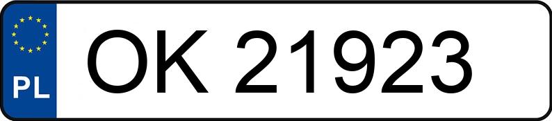 Numer rejestracyjny OK 21923 posiada OPEL CORSA-C - OK21923