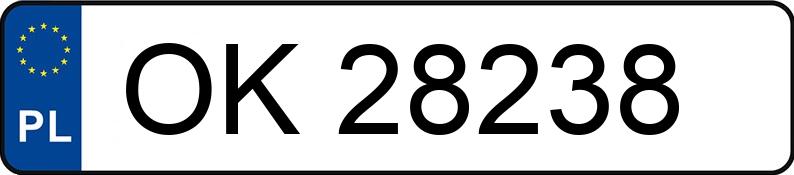 Numer rejestracyjny OK 28238 posiada SKODA FAVORIT - OK28238