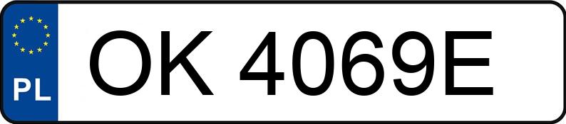 Numer rejestracyjny OK 4069E posiada FORD KUGA - OK4069E