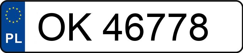 Numer rejestracyjny OK 46778 posiada SKODA FABIA 6Y - OK46778 Numer rejestracyjny OK 46778 posiada SKODA FABIA 6Y - OK46778