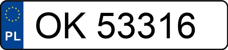 Numer rejestracyjny OK 53316 posiada OPEL ASTRA-G-CC - OK53316