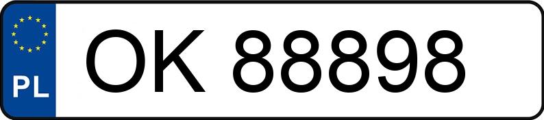 Numer rejestracyjny OK 88898 posiada HONDA CR-V - OK88898