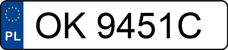 Numer rejestracyjny OK 9451C posiada MAN TGX L.2018.858.001 - OK9451C
