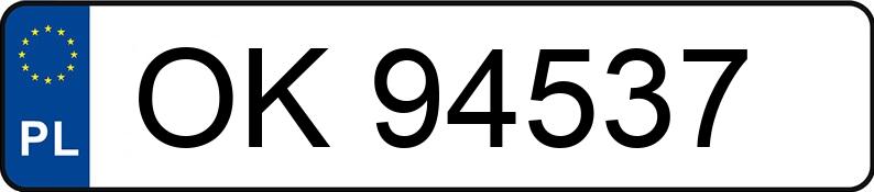 Numer rejestracyjny OK 94537 posiada LEXUS GS 300 - OK94537