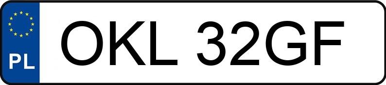 Numer rejestracyjny OKL 32GF posiada OPEL Vectra B 1.8i Kat. MR`95 Komfort - OKL32GF