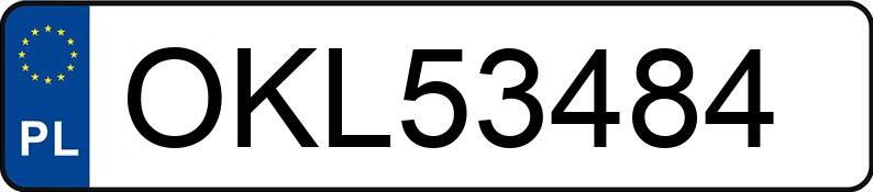 Numer rejestracyjny OKL 53484 posiada BMW 320D - OKL53484