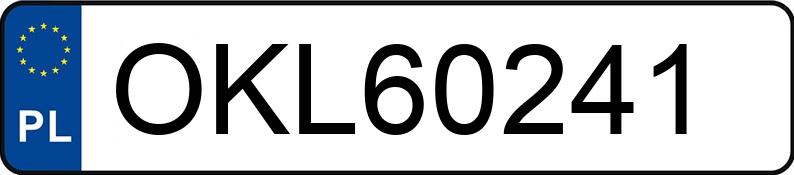 Numer rejestracyjny OKL 60241 posiada BMW 320D - OKL60241