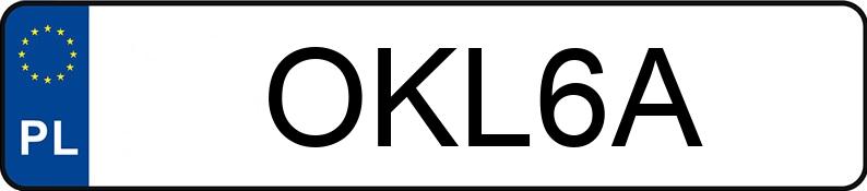 Numer rejestracyjny OKL 6A posiada FIAT-LANCIA AUTOBIANCHI A 112 B JUNIOR - OKL6A Numer rejestracyjny OKL 6A posiada FIAT-LANCIA AUTOBIANCHI A 112 B JUNIOR - OKL6A