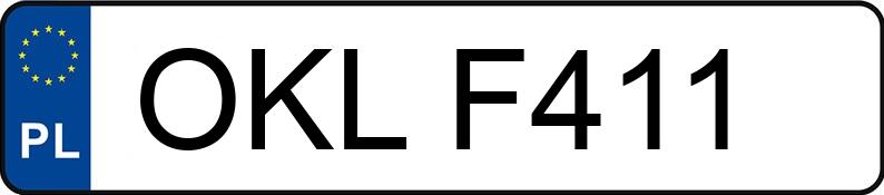Numer rejestracyjny OKL F411 posiada VOLKSWAGEN GOLF 1.8 KAT - OKLF411