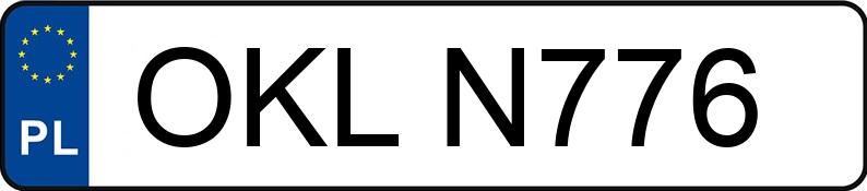 Numer rejestracyjny OKL N776 posiada AUDI A4 - OKLN776 Numer rejestracyjny OKL N776 posiada AUDI A4 - OKLN776