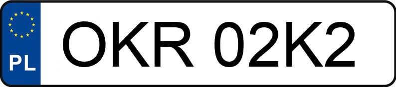 Numer rejestracyjny OKR 02K2 posiada CHEVROLET AVEO - OKR02K2 Numer rejestracyjny OKR 02K2 posiada CHEVROLET AVEO - OKR02K2