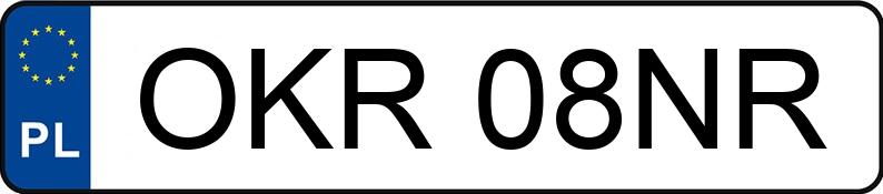 Numer rejestracyjny OKR 08NR posiada VOLKSWAGEN PASSAT - OKR08NR