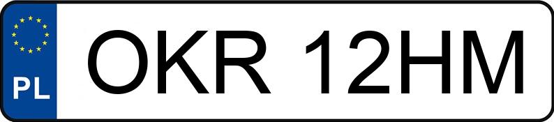 Numer rejestracyjny OKR 12HM posiada DAEWOO Espero 1.5 16V Kat. GLX - OKR12HM