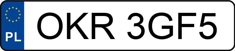 Numer rejestracyjny OKR 3GF5 posiada BMW 325i Coupe Kat. MR`02 E3 E46 Ci - OKR3GF5